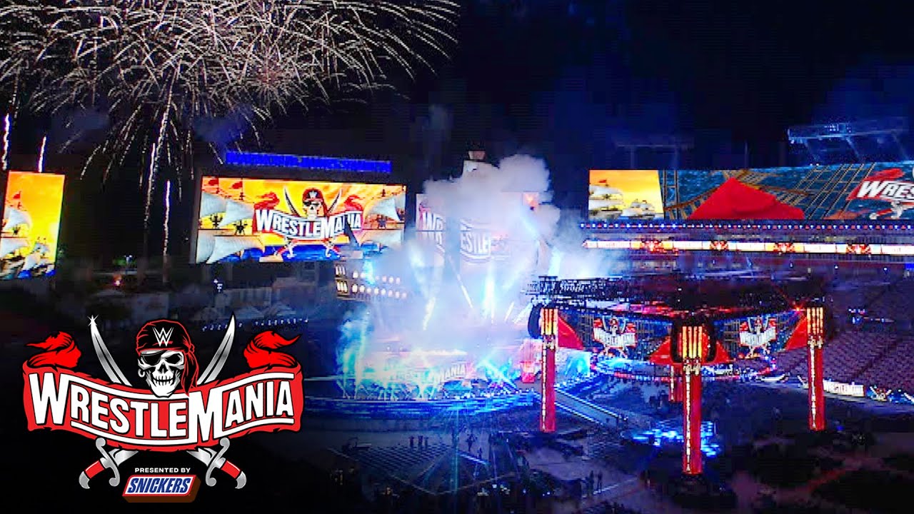 Video: WWE reveals WrestleMania 37 set at Raymond James Stadium