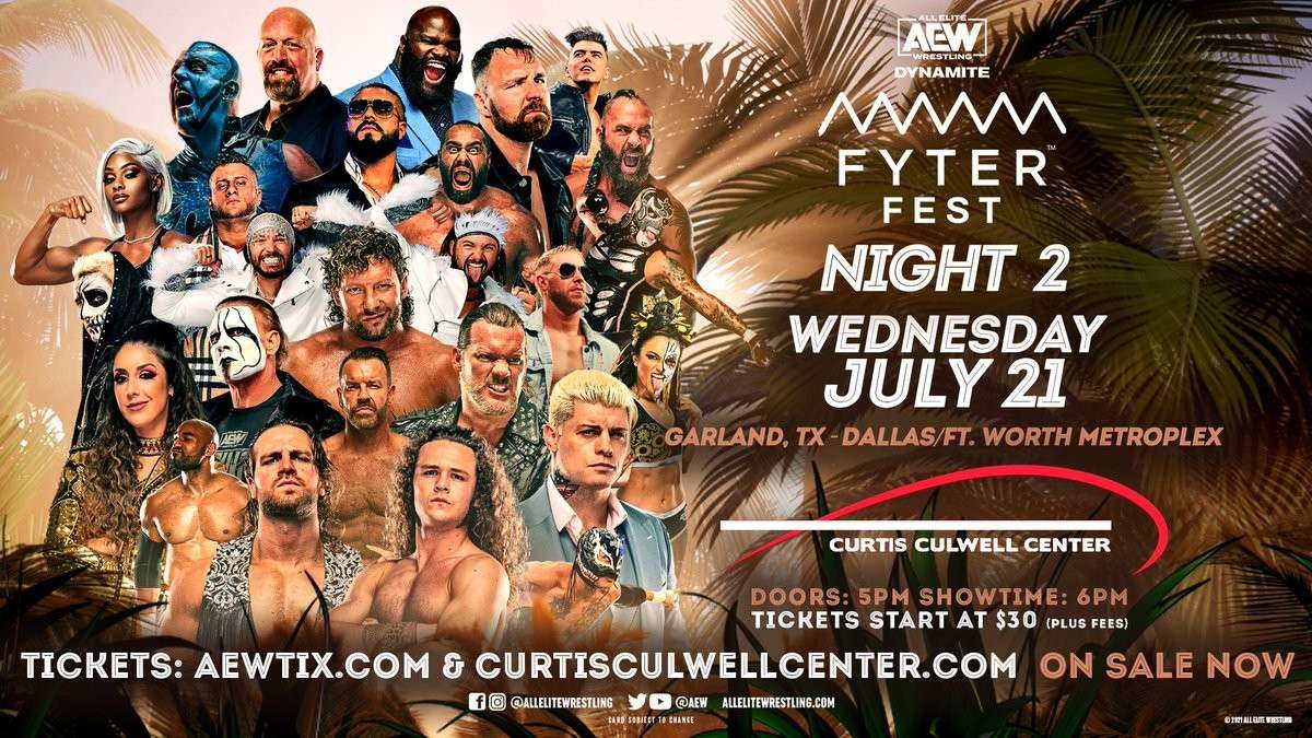 Watch AEW Fyter Fest PPV Night 2 7/21/2021 Full Show Online Free
