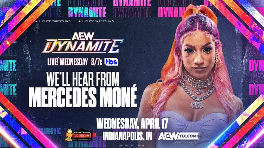 Mercedes Moné to Confront Mystery Attacker on AEW Dynamite, New Segment Added, Lineup Updated