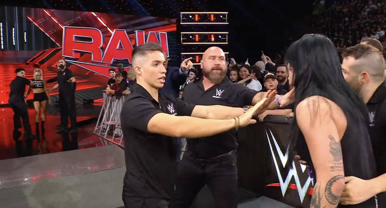 Security guard involved in headbutt by Rhea Ripley at WWE event