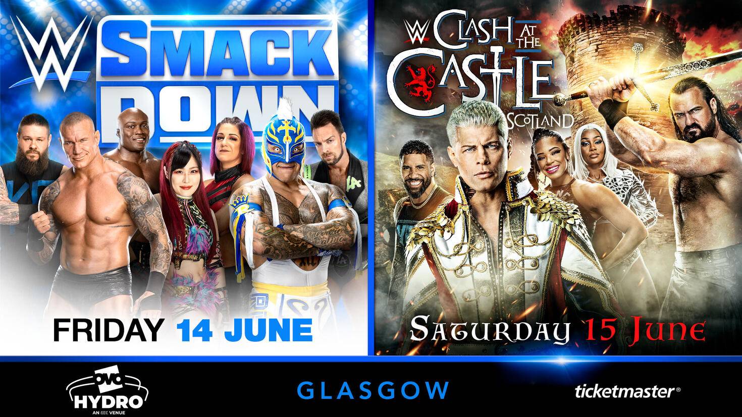 Combo Tickets for SmackDown in Scotland Available on 4/26