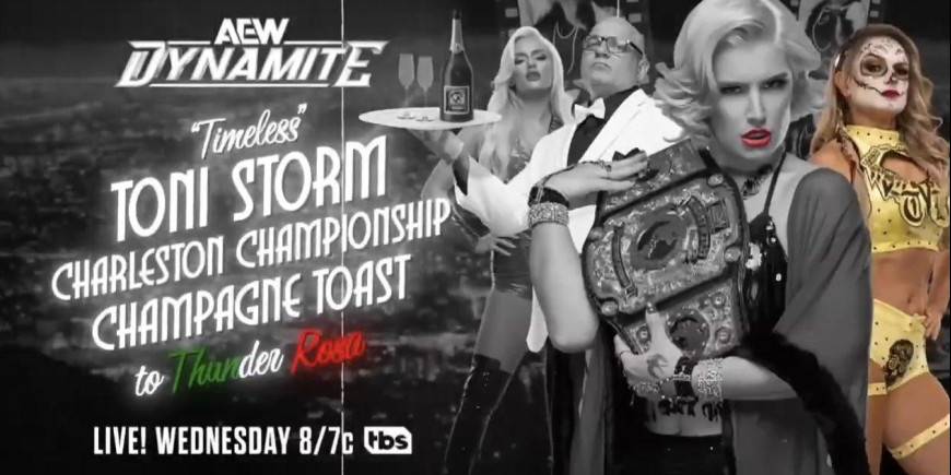 Toni Storm Celebrates Charleston Championship Win with Thunder Rosa on AEW Dynamite