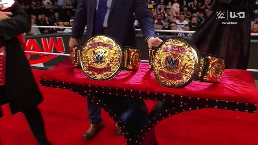 Triple H introduces Awesome Truth with new tag-team title belts